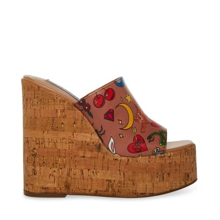 Zapatos Cuña Steve Madden Joanne Mujer Marrones | ES DXE384